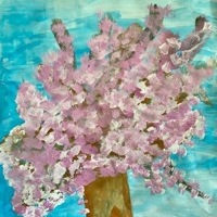 <p>3. Platz: »Der Kirschblütenbaum« von Jayden, Klasse 2b</p>